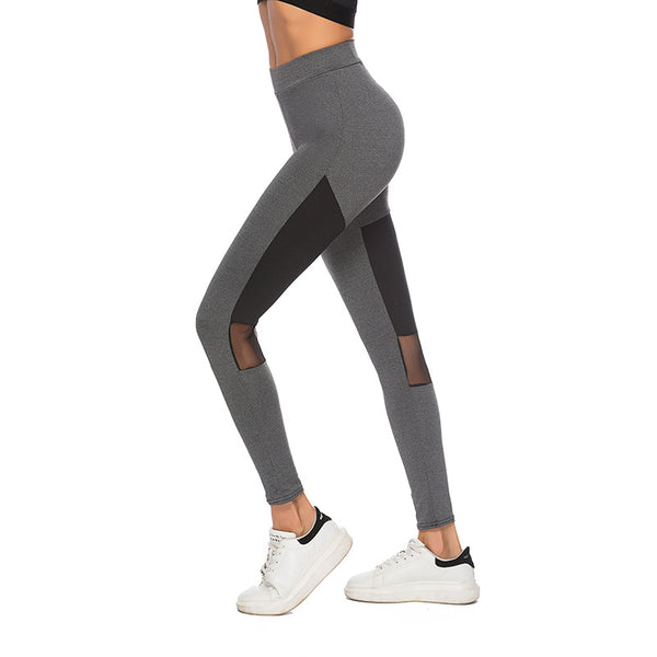 Women's Leggings Elastic Waist Gauze Patch Slim Leggings